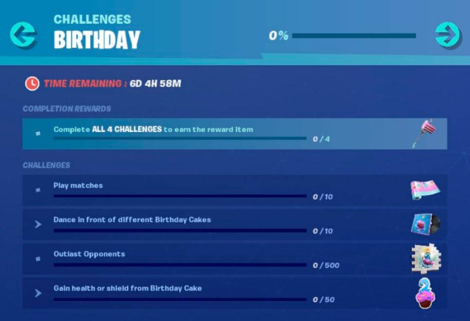 Fortnite Turns 2: Birthday Challenges and How to Complete Them
