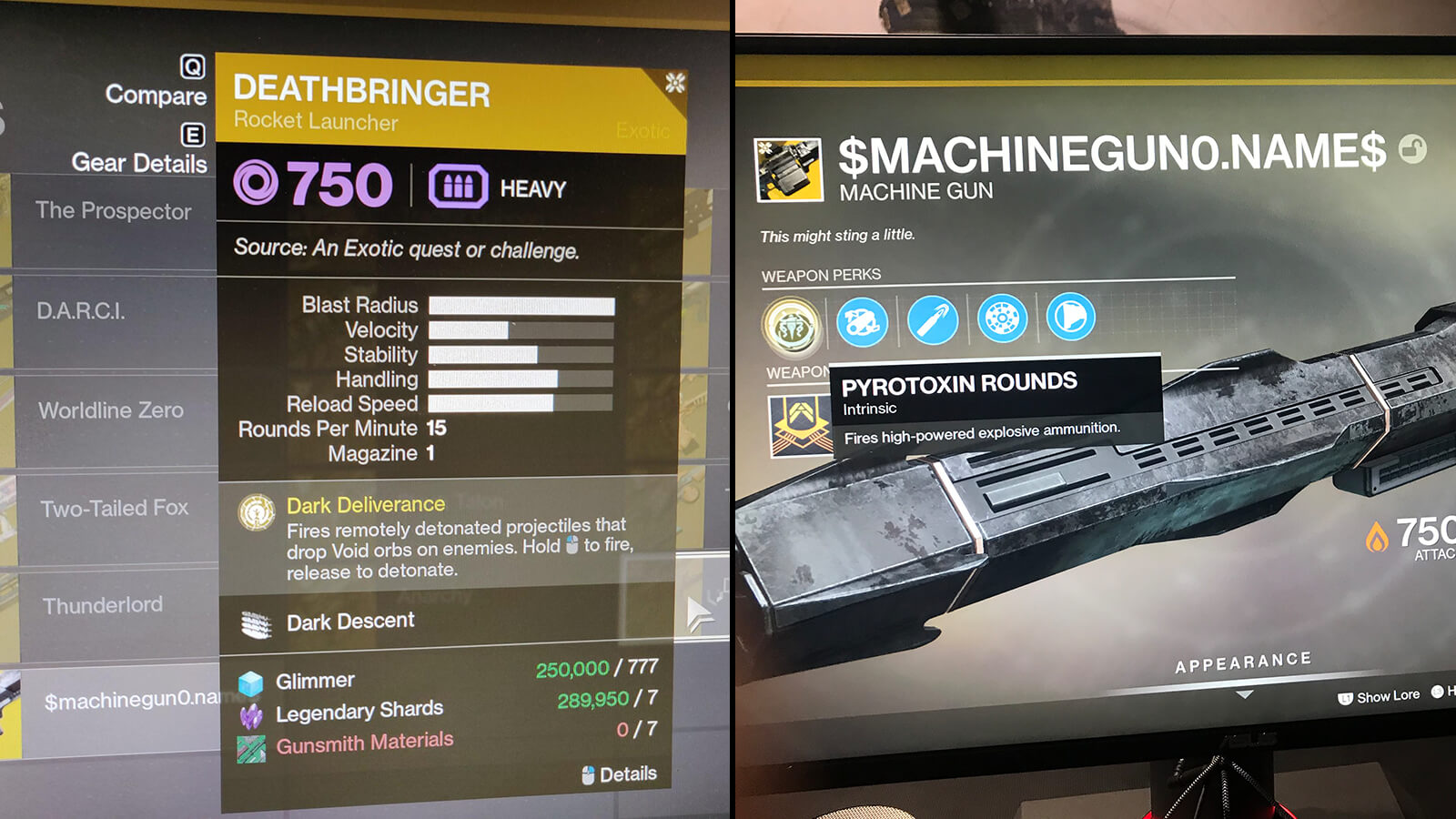 Three New Shadowkeep Exotics Leaked From Bungie S Testing Booth At Pax West
