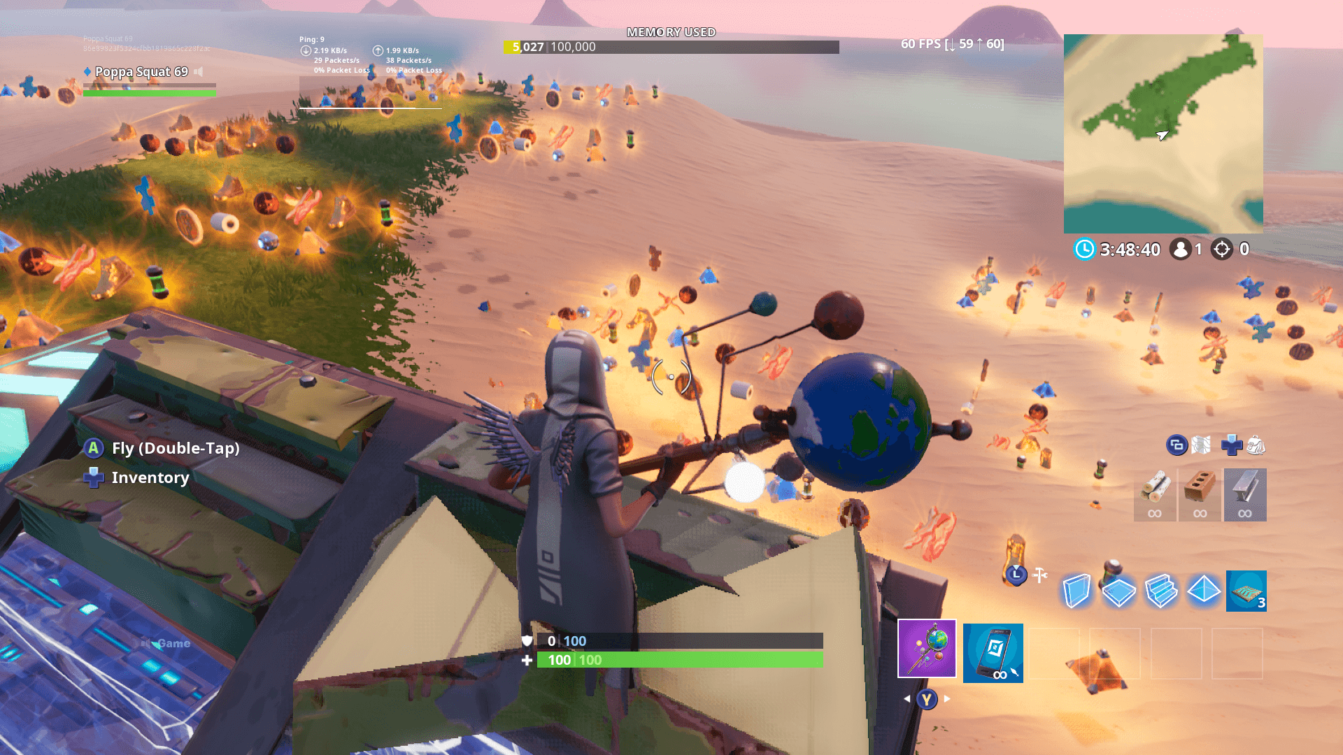 Basketball And Shoe Creative Island Fortnite Easy Way To Get The 50 Shoes And Basketballs In Creative Mode