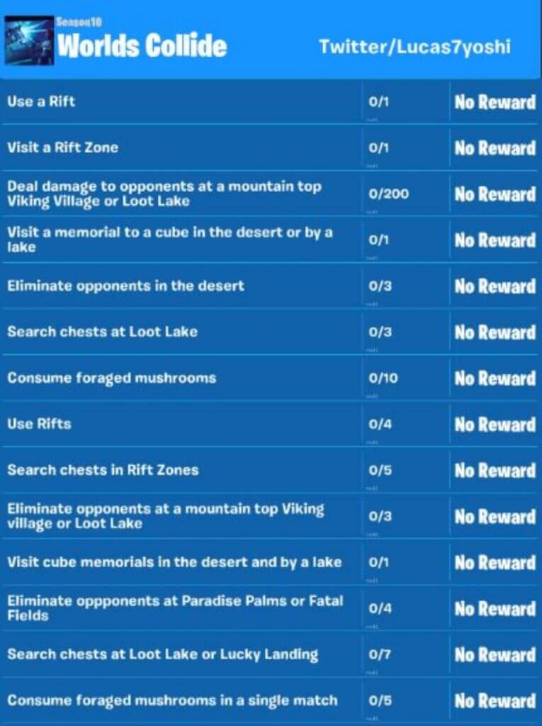 Fortnite Leaked Missions Fortnite Week 3 And 4 Missions Leaked