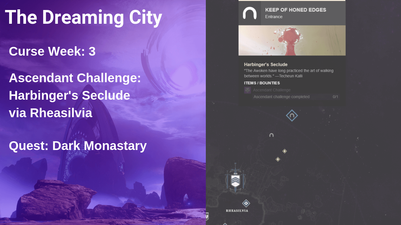 Weekly Reset for November 6th 2018 Full Curse Week