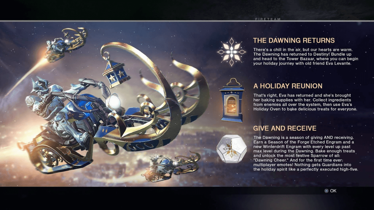 Weekly reset for December 11th - The Dawning